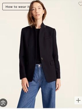 J Crew Black Womens Regent Blazer